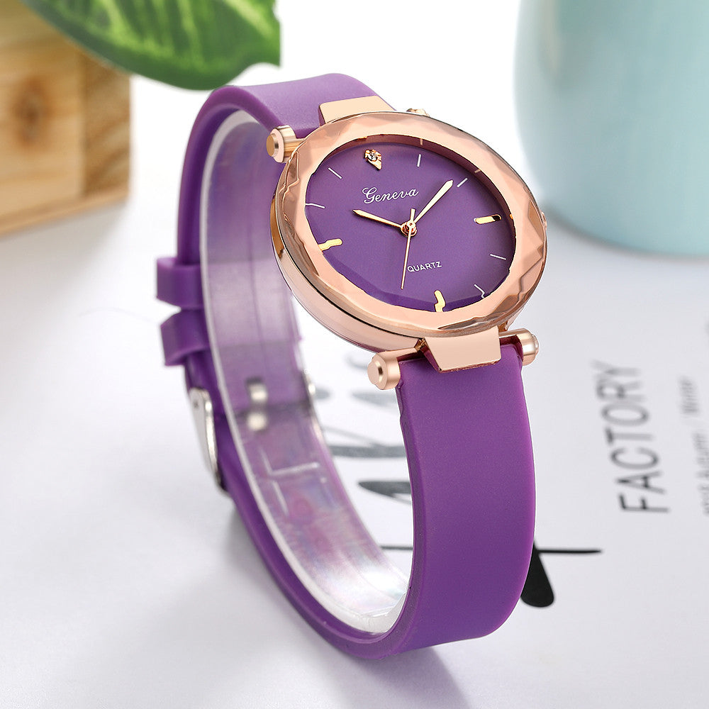 Newest Luxury Brand Geneva Watch Silica Quartz Waterproof