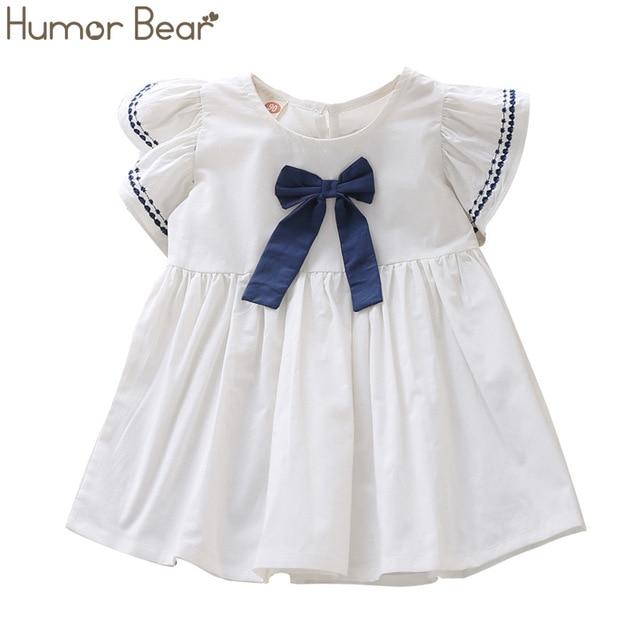 Humor Bear Girl Dresses Chiffon Dots Fashion Clothing Princess Sling Dress