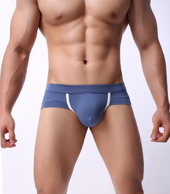 Men Brief Sexy Fashion Modal Solid  Sexy U Convex Size M-2XL 100401