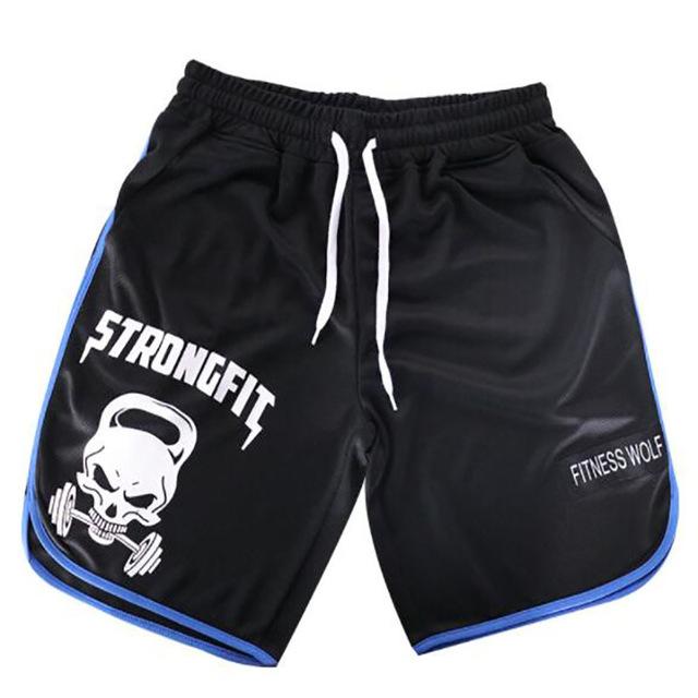 Men Gyms Shorts Fitness Bodybuilding Short Pants Beach Shorts Elastic Waist Shorts