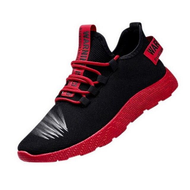 Sneakers Breathable Casual No-slip Vulcanize Air Mesh Lace Up Wear-resistant Shoes