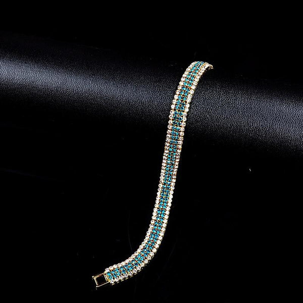 Designer Charming Bride Wedding Crystal Bracelet  Shiny Rhinestone Chain Bracelet