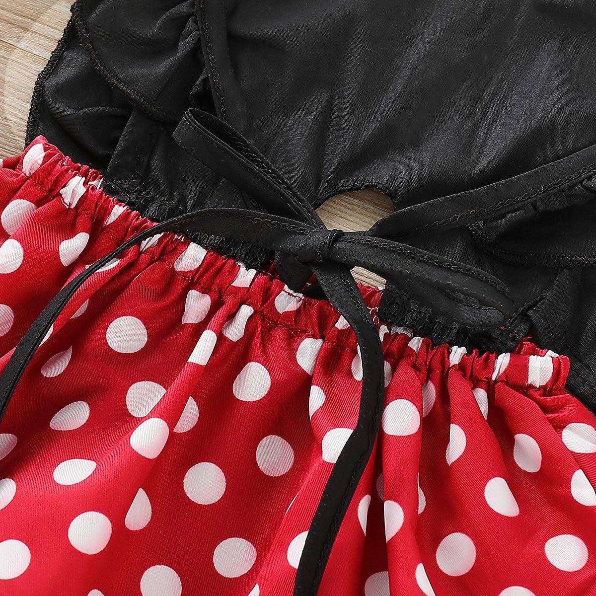 Toddler Baby Girls Kids Party Polka Dot Ruffle Skater Dress Sundress