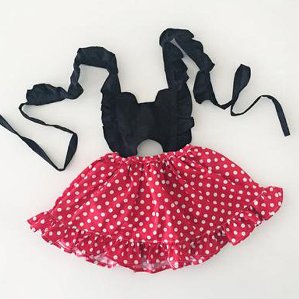 Toddler Baby Girls Kids Party Polka Dot Ruffle Skater Dress Sundress