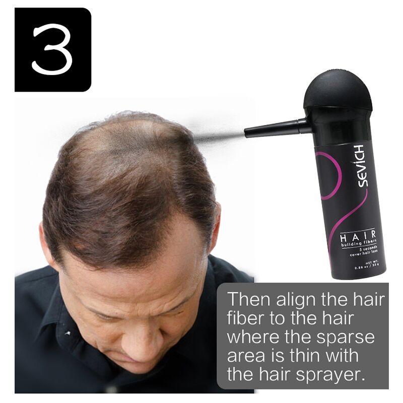 Keratin Hair Fiber Applicator Hair Building Fiber Spray Pump Styling Color Powder Extension Thinning Thickening Hair Growth 2pcs