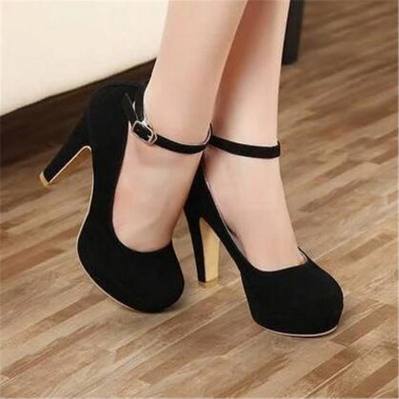 Pumps autumn thick high-heeled shoes female the trend of ultra high heels female shoes
